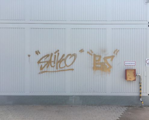 Graffiti entfernen Container
