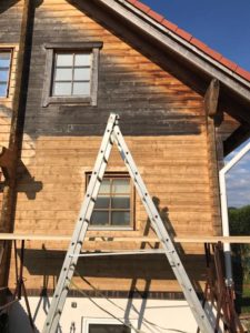 Fassadenreinigung Holz